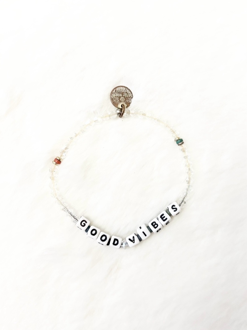 5/$15 🩷 MUST BUNDLE Little Words Project Good Vibes Beaded Bracelet